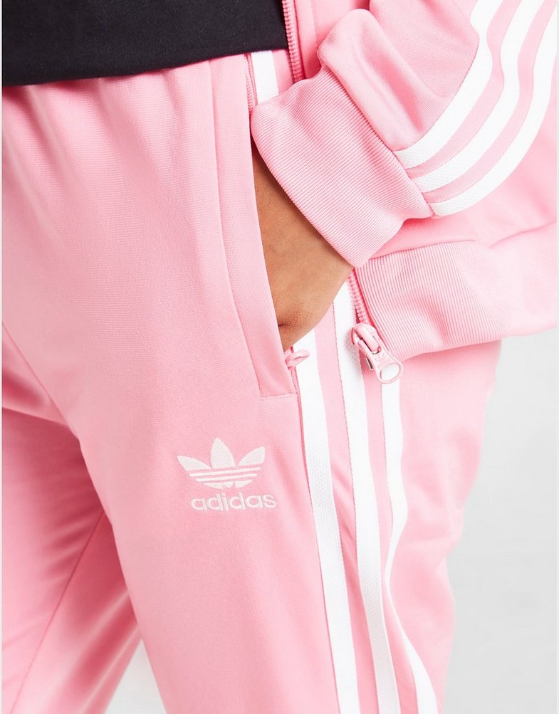 Detské nohavice ADIDAS NOHAVICE  SST TRACK PANTS GIRL HK0329 Ružová