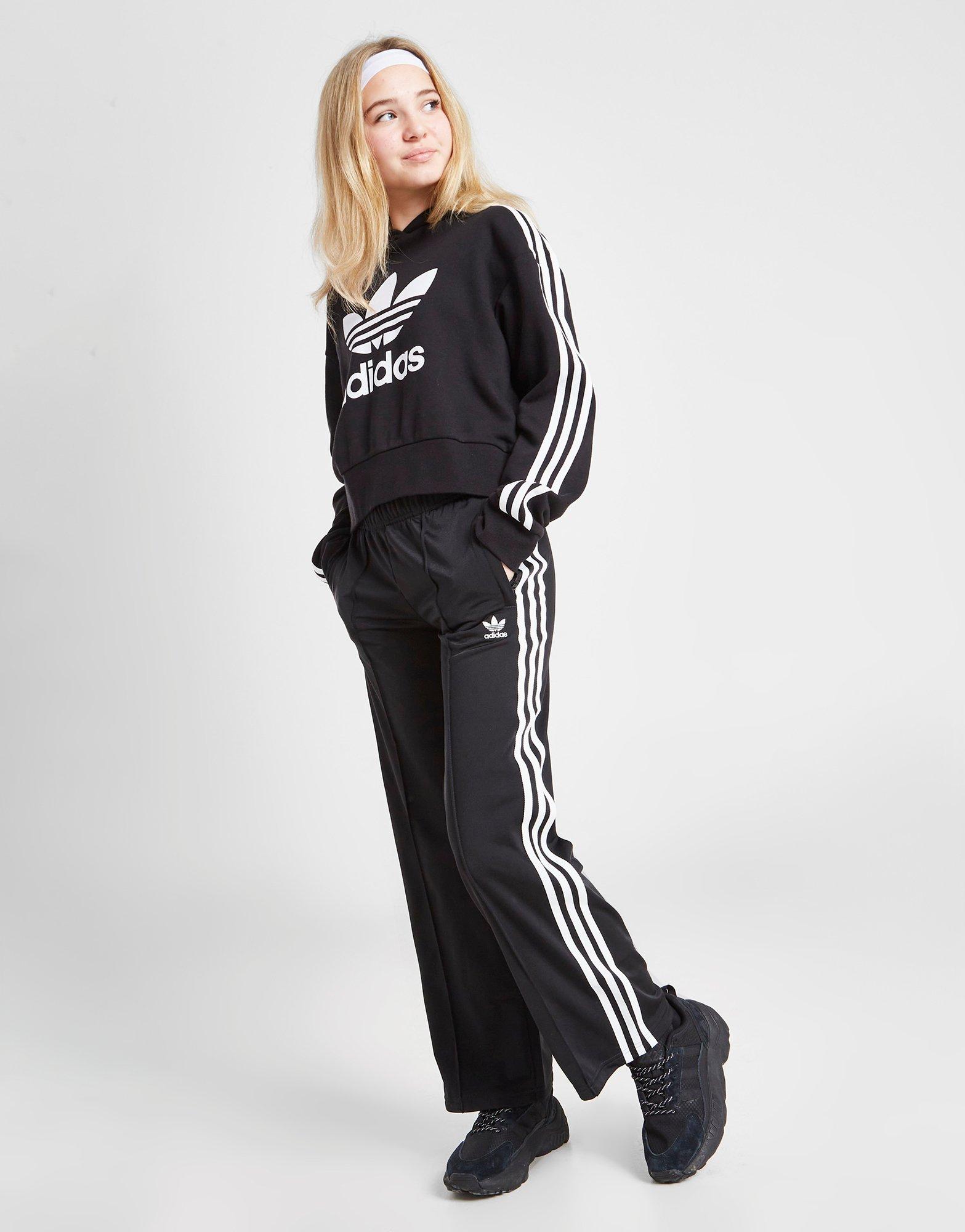 ADIDAS SPODNIE WIDE PANTS G HK0347 | kolor Czarny ▷ Dziecięce
