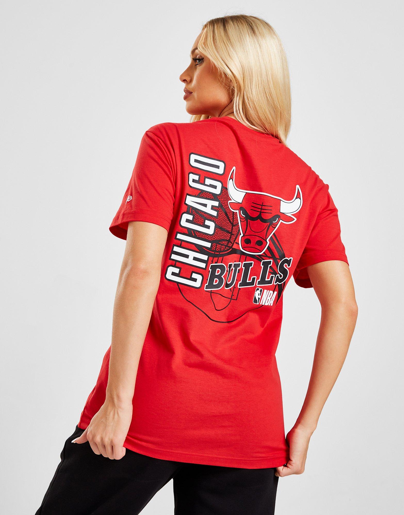 Tricou pentru femei NEW ERA NBA CHICAGO BULLS BACK GRAPHIC TRICOU 13323849 Roșu