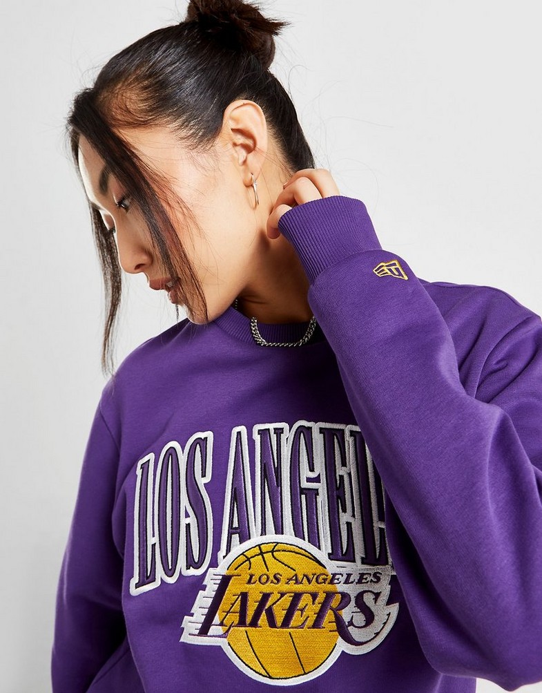 Bluză pentru femei NEW ERA NBA LOS ANGELES LAKERS CREW SWEATSHIRT  13323857 Violet