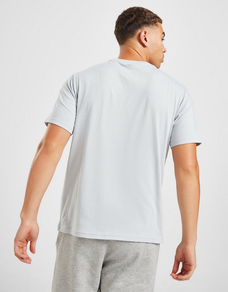 Koszulka, t-shirt męski CALVIN KLEIN KRÓTKI RĘKAW DOUBLE LOGO T-SHIRT 00GMF2K1409NS Szary