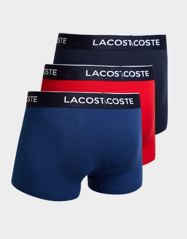 Férfi fehérnemű LACOSTE BOXERALSÓ LACOSTE 3 PACK BOXER SHORTS 5H3389.W64 Színes