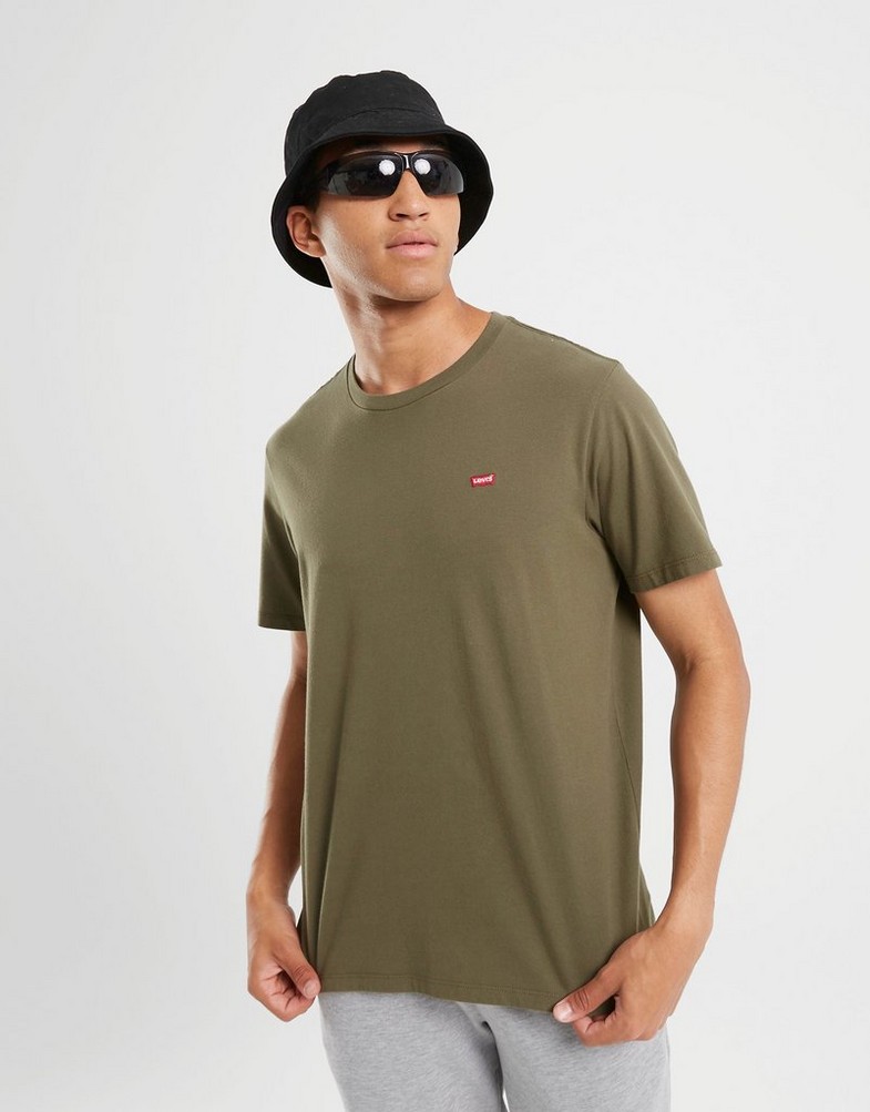 Férfi póló LEVI'S PÓLÓ SS ORIGINAL HM TEE 56605-0021 Khaki