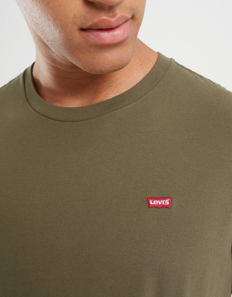 Férfi póló LEVI'S PÓLÓ SS ORIGINAL HM TEE 56605-0021 Khaki
