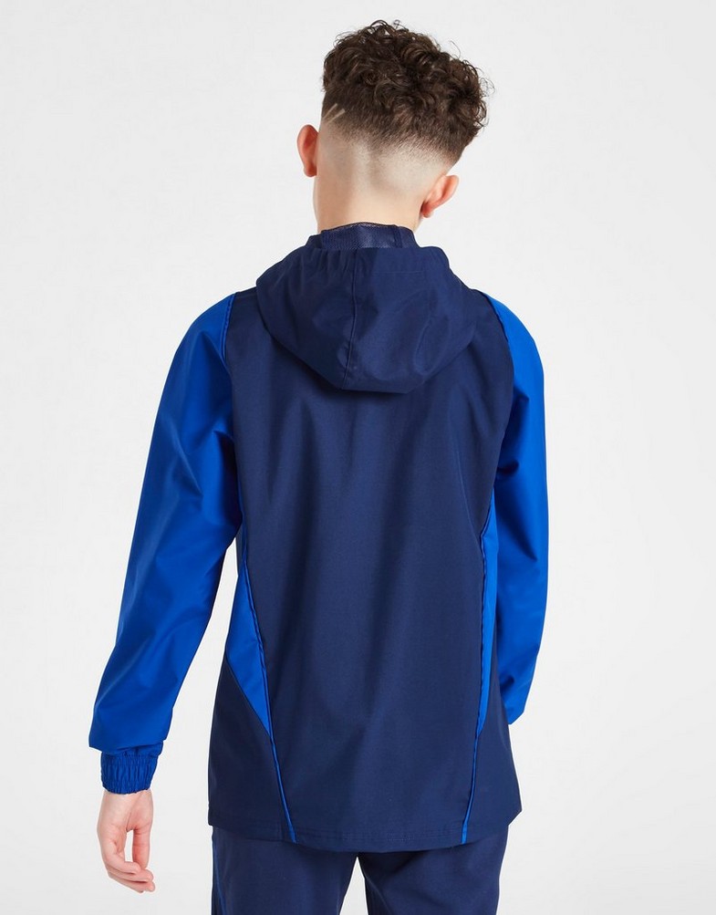 Koszulka, t-shirt dziecięcy ADIDAS KRÓTKI RĘKAW SCOTLAND TIRO 23 ALL-WEATHER JACKET JUNIOR HK7658 Granatowy
