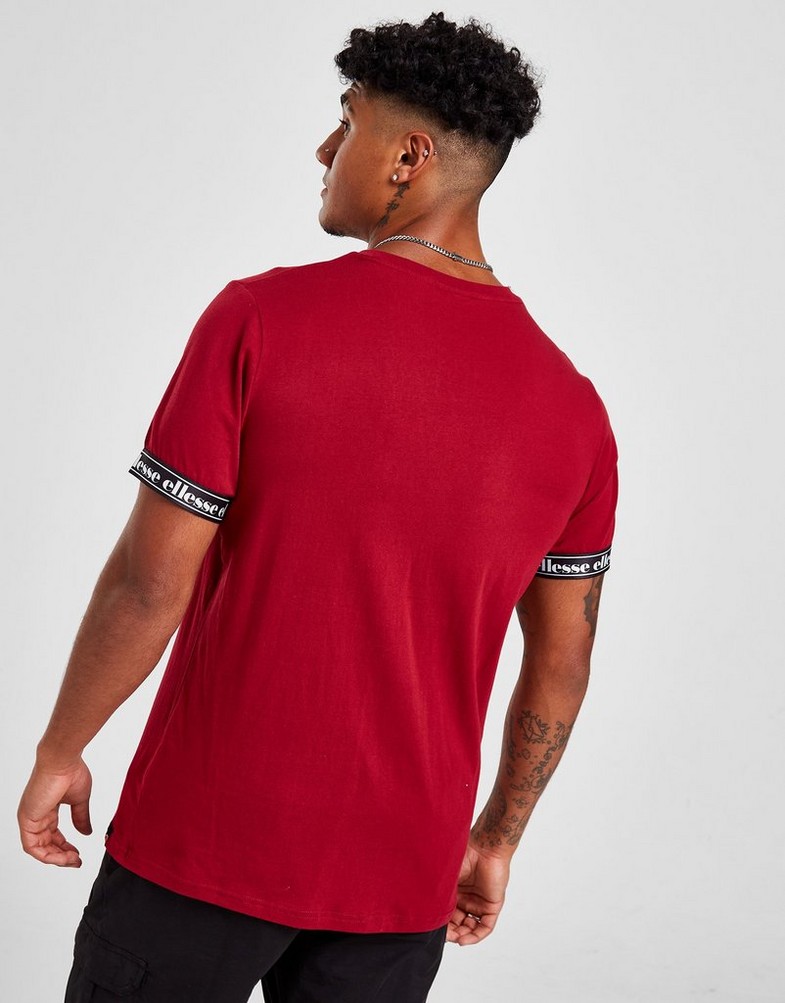 Koszulka, t-shirt męski ELLESSE KRÓTKI RĘKAW VISTRO T-SHIRT SJD17492 Czerwony
