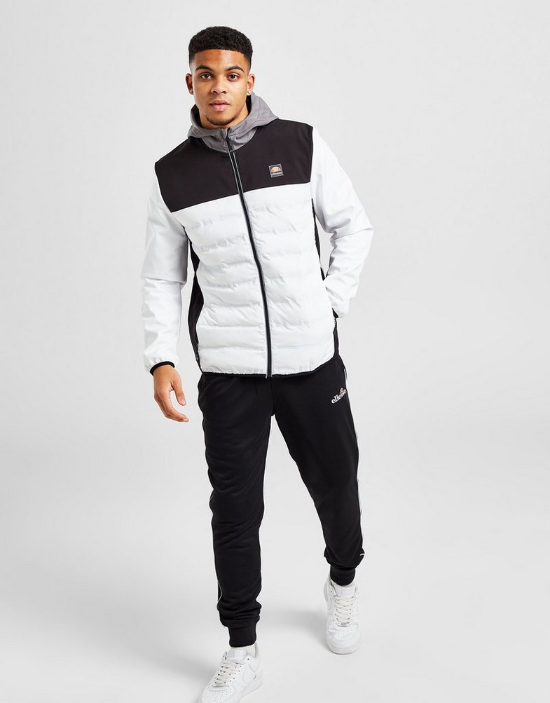 Kurtka męska ELLESSE KURTKA ZIMOWA LORATO JKT WHT/BLK/GRY SHM14876 Biały