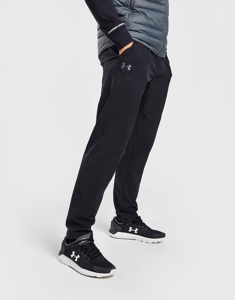 UNDER ARMOUR TRENINGOWE STRETCH WOVEN TRACK PANTS 1366215-012 Czarny