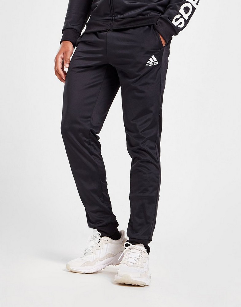 Pánske nohavice ADIDAS BADGE OF SPORT POLY LINEAR TRACK PANTS  GK9654P Čierna