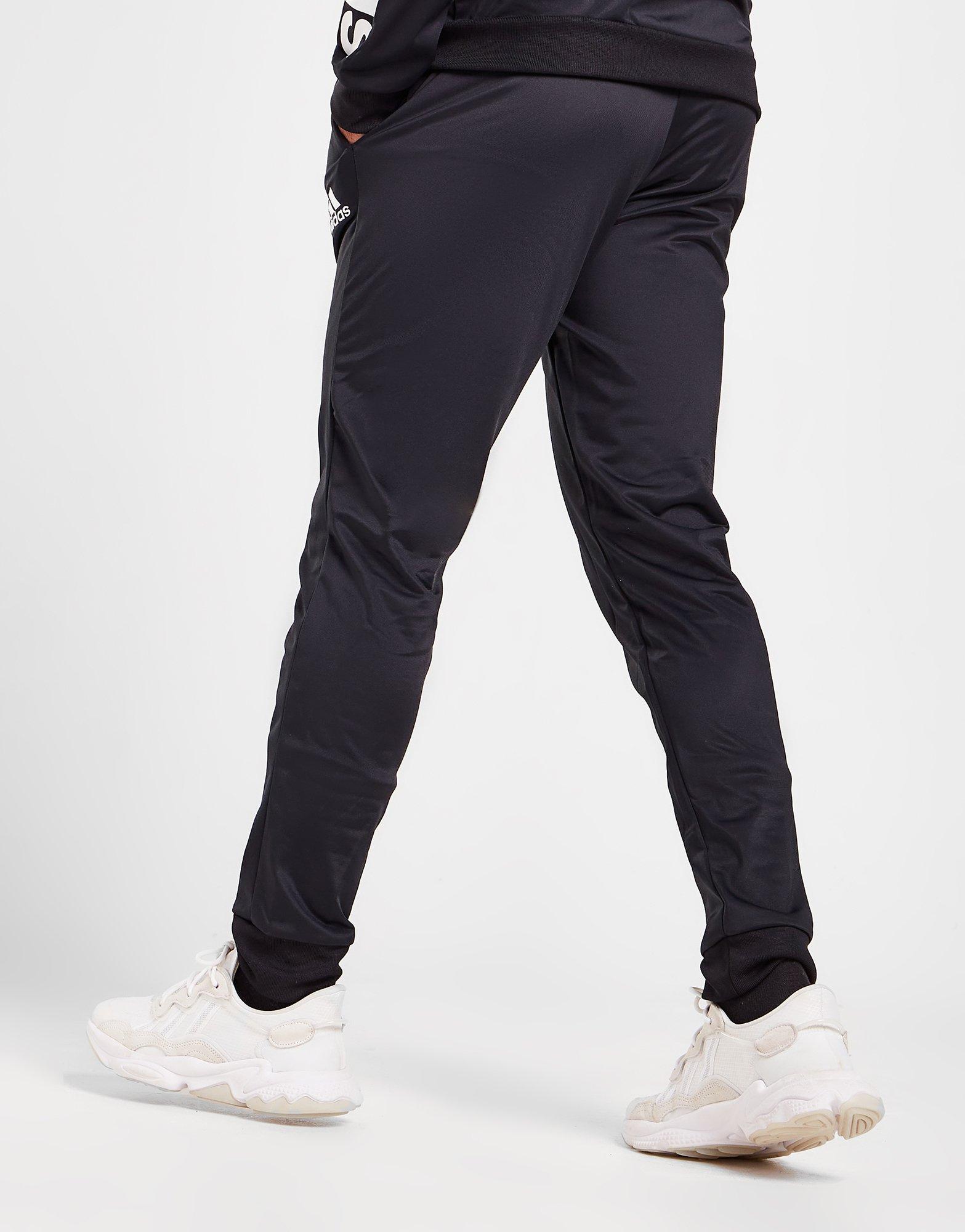 Pánske nohavice ADIDAS BADGE OF SPORT POLY LINEAR TRACK PANTS  GK9654P Čierna