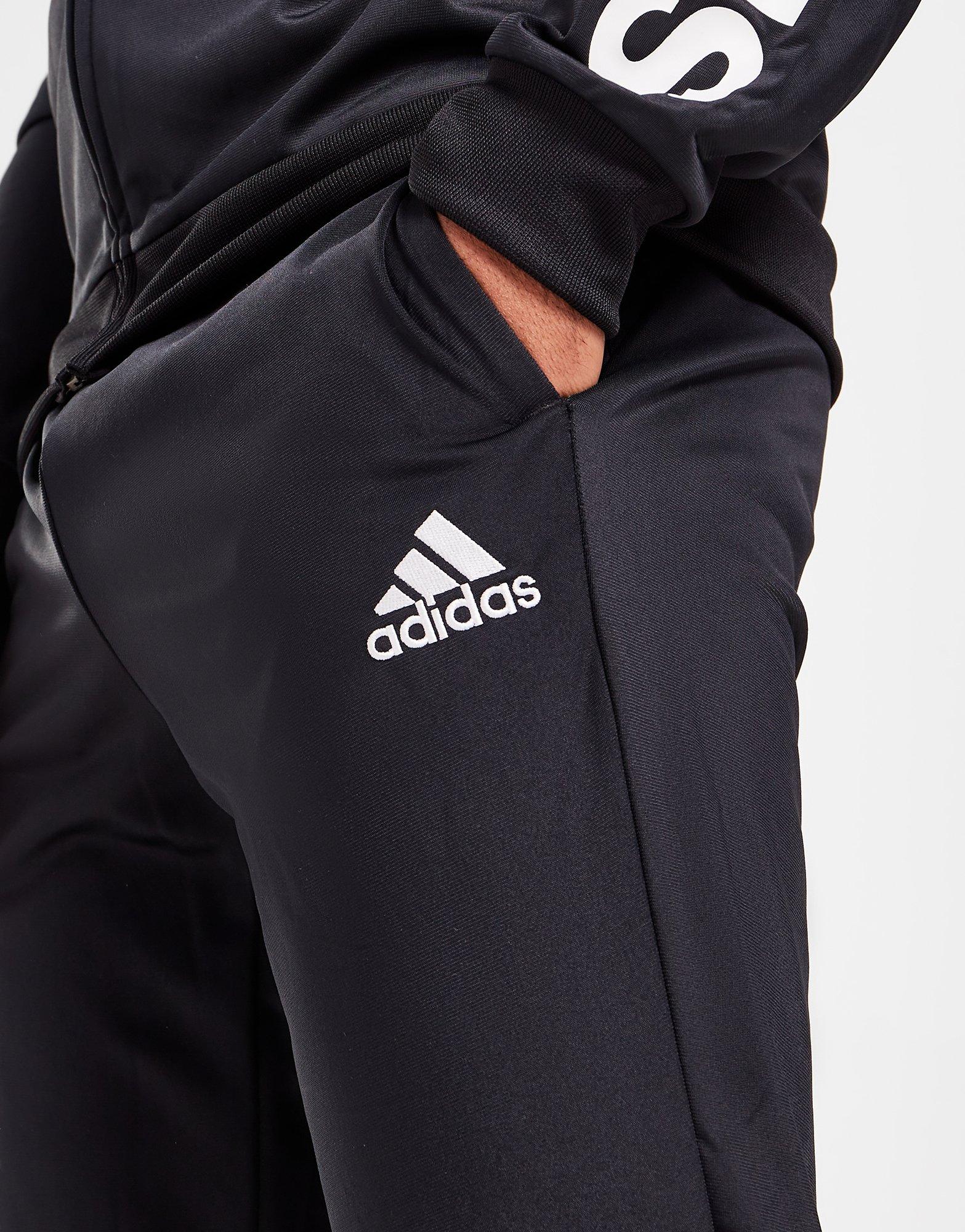 Pánske nohavice ADIDAS BADGE OF SPORT POLY LINEAR TRACK PANTS  GK9654P Čierna