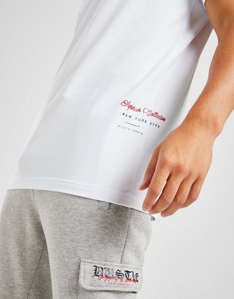Koszulka, t-shirt męski SUPPLY & DEMAND T-SHIRT MARKER TEE WHT SUPTM16183 Biały