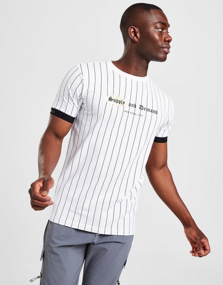 Tricou pentru bărbați SUPPLY & DEMAND TRICOU MARKER PIN TEE SUPTM16186 Alb