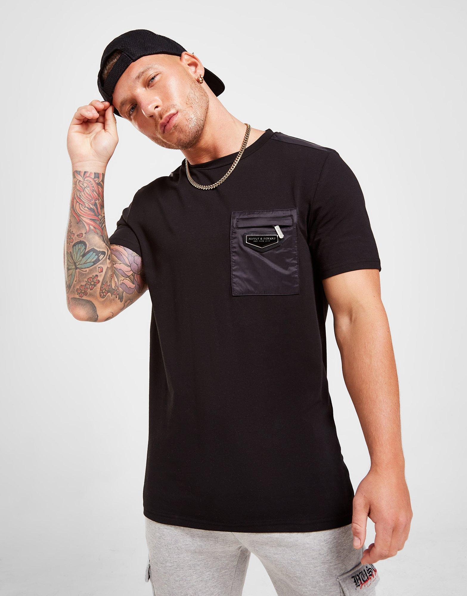 Vyriški marškiniai SUPPLY & DEMAND SHIFT MARŠKINĖLIAI  SUPTM16184 Juoda