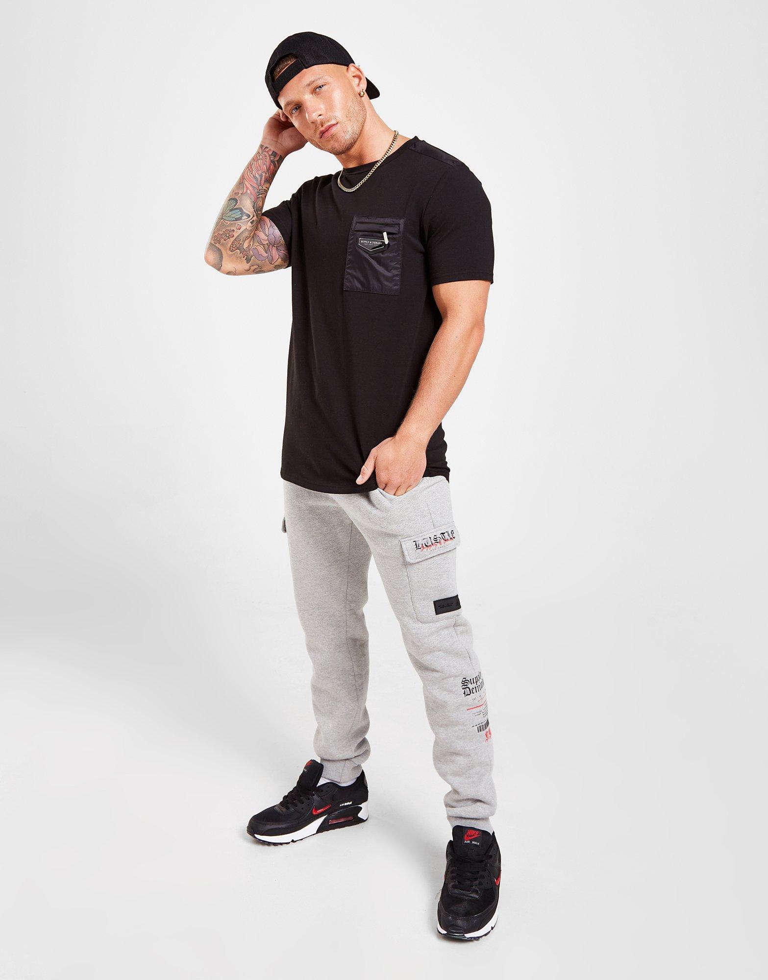 Vyriški marškiniai SUPPLY & DEMAND SHIFT MARŠKINĖLIAI  SUPTM16184 Juoda