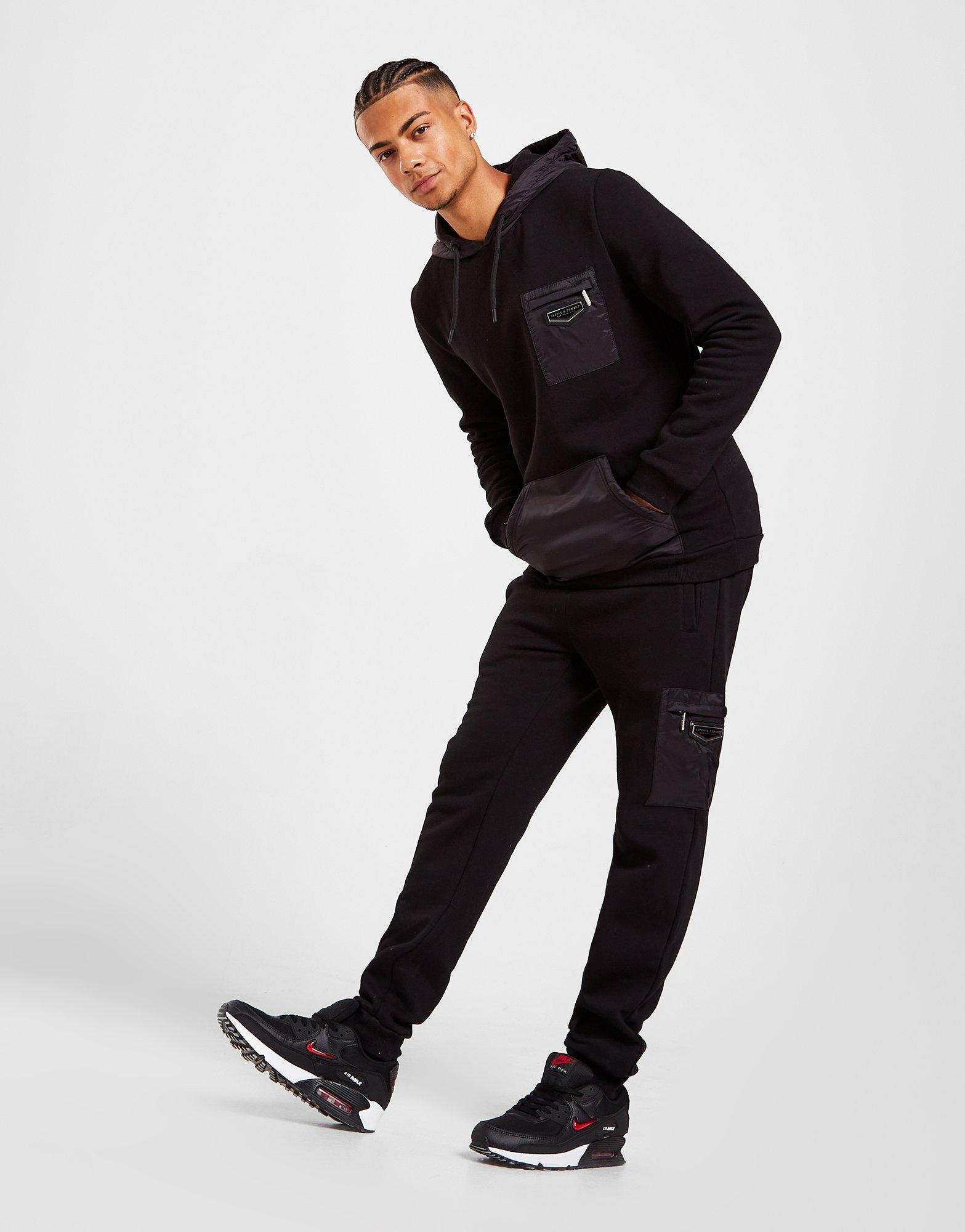 Komplet dresowy męski SUPPLY & DEMAND DRES SHIFT TRACKSUIT SUPTM16265 Czarny