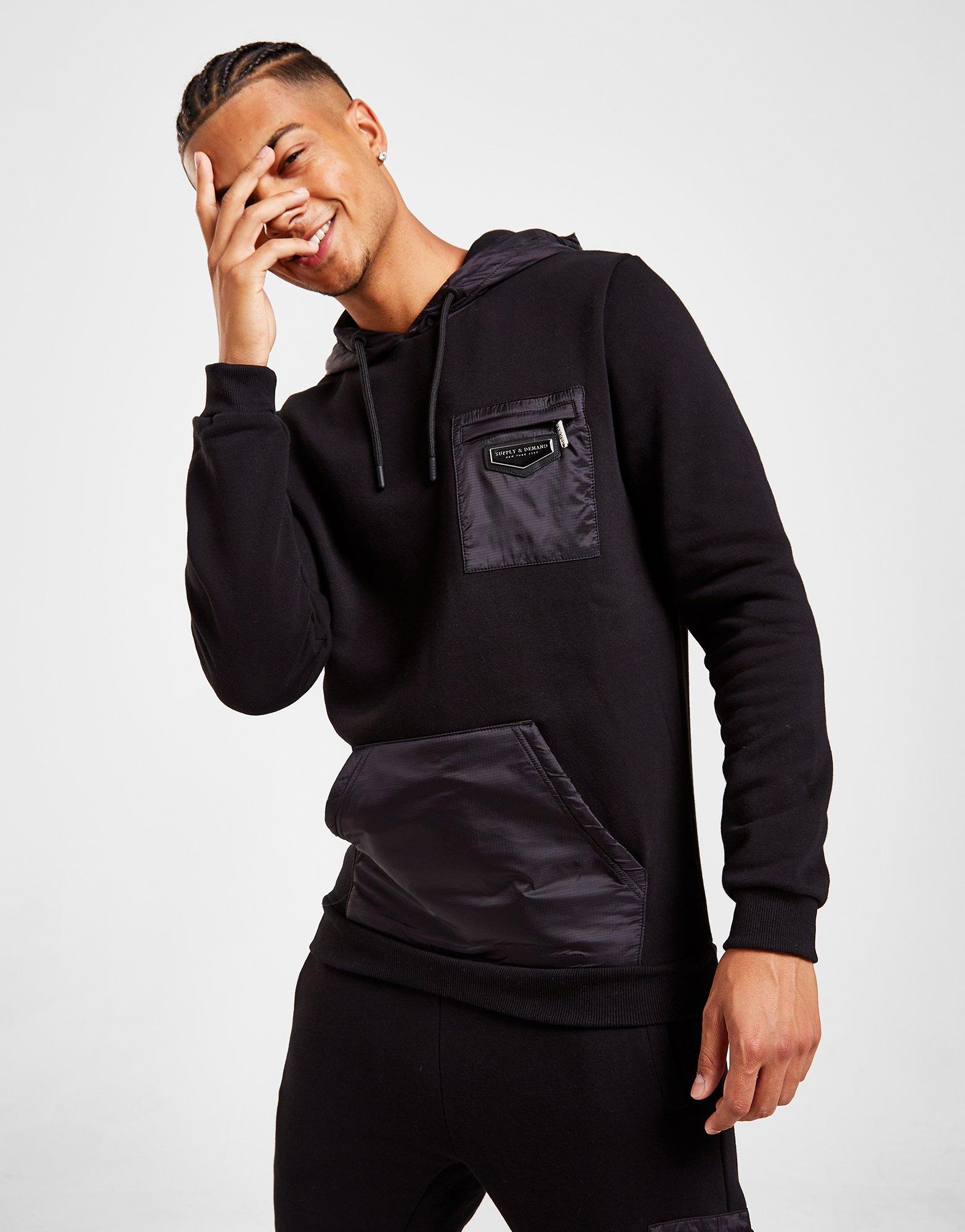 Komplet dresowy męski SUPPLY & DEMAND DRES SHIFT TRACKSUIT SUPTM16265 Czarny