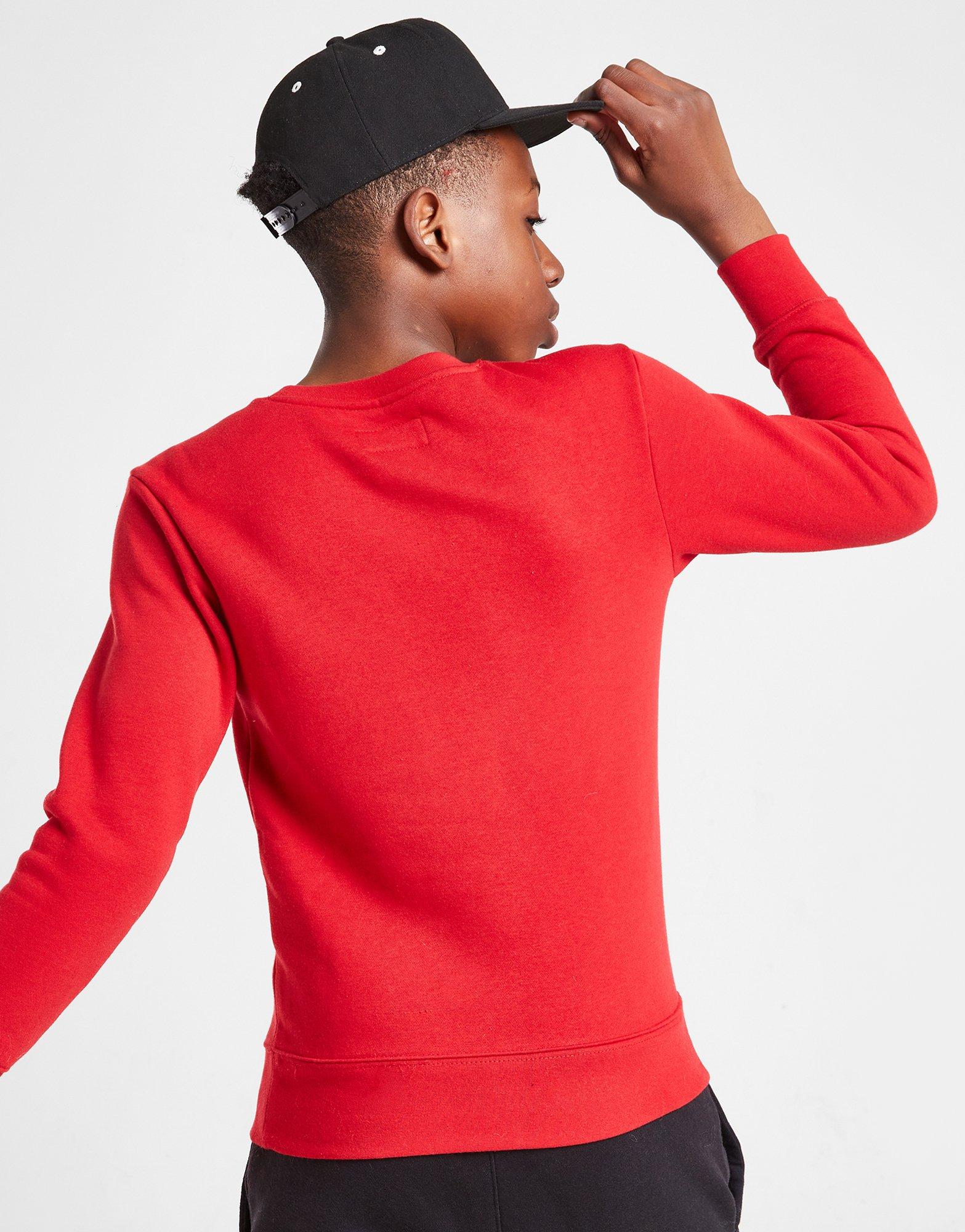 Detská mikina JORDAN MIKINA S KAPUCŇOU JUMPMAN BY NIKE CREW 95A677R78 Červená