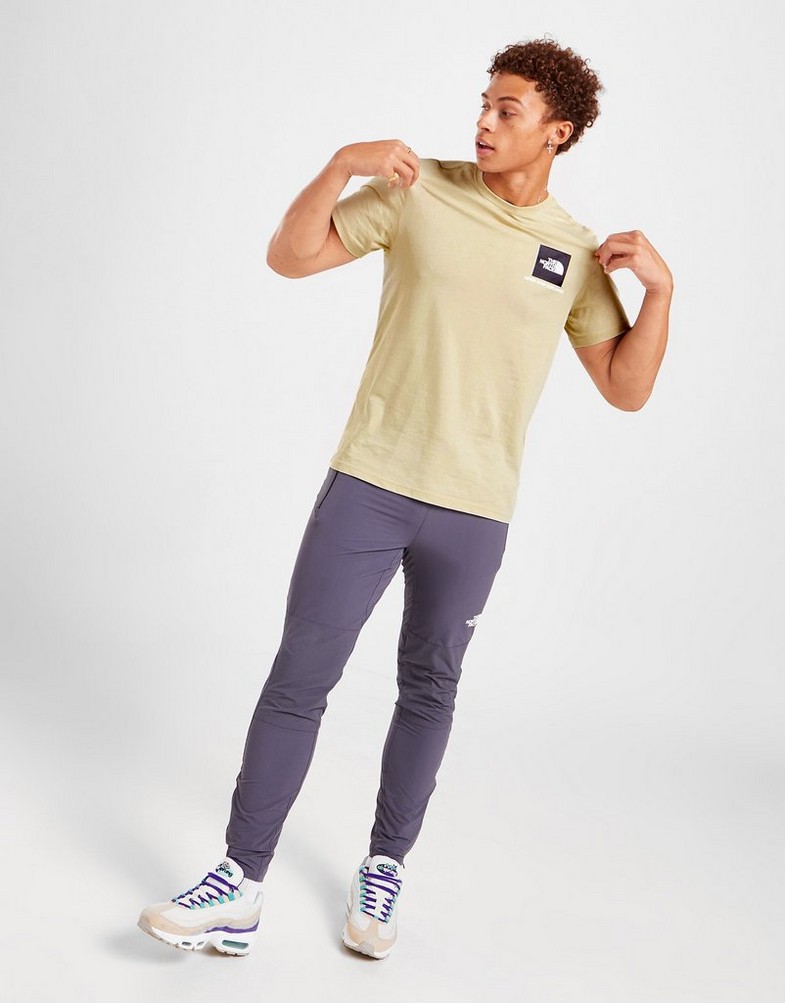 Koszulka, t-shirt męski THE NORTH FACE KRÓTKI RĘKAW FINE BOX LOGO T-SHIRT NF0A30F94D51 Beżowy