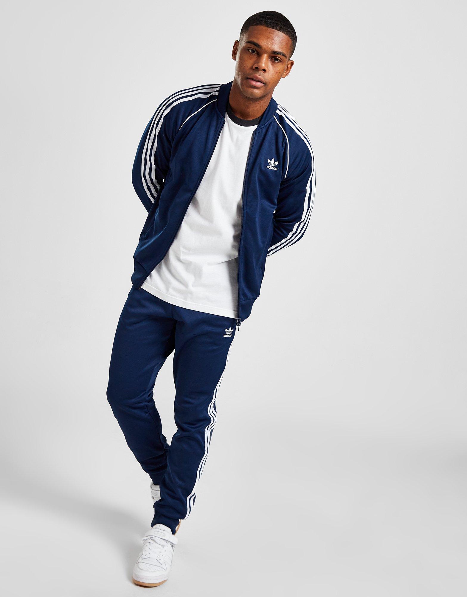 Vyriškas džemperis ADIDAS DŽEMPERIS UŽSEGAMAS SSTAR TT INDIGO HK7340 Tamsiai mėlyna