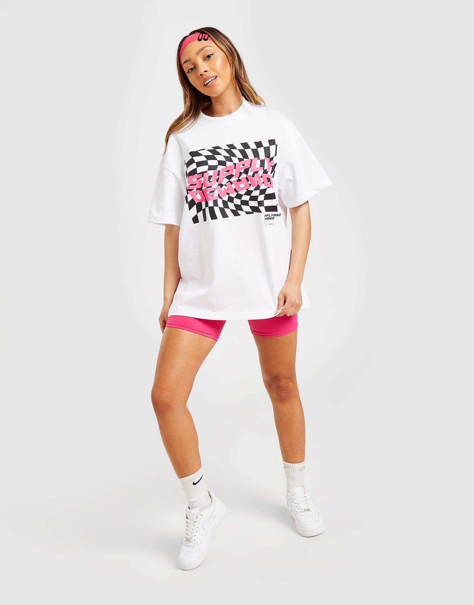 Dámske tričko SUPPLY & DEMAND CHECKERBOARD GRAPHIC TRIČKO  SUPTW16145 Biela