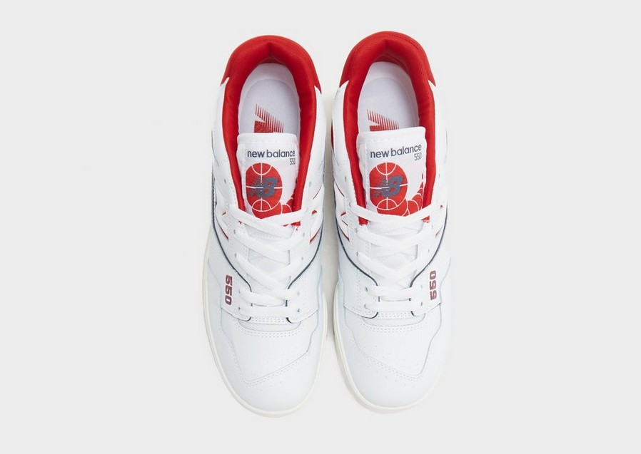 Buty sneakersy męskie NEW BALANCE 550  BB550JR1 Biały