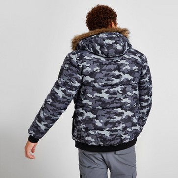 Férfi kabát MCKENZIE KABÁT VOYAGE SHORT PARKA GREY CAMO