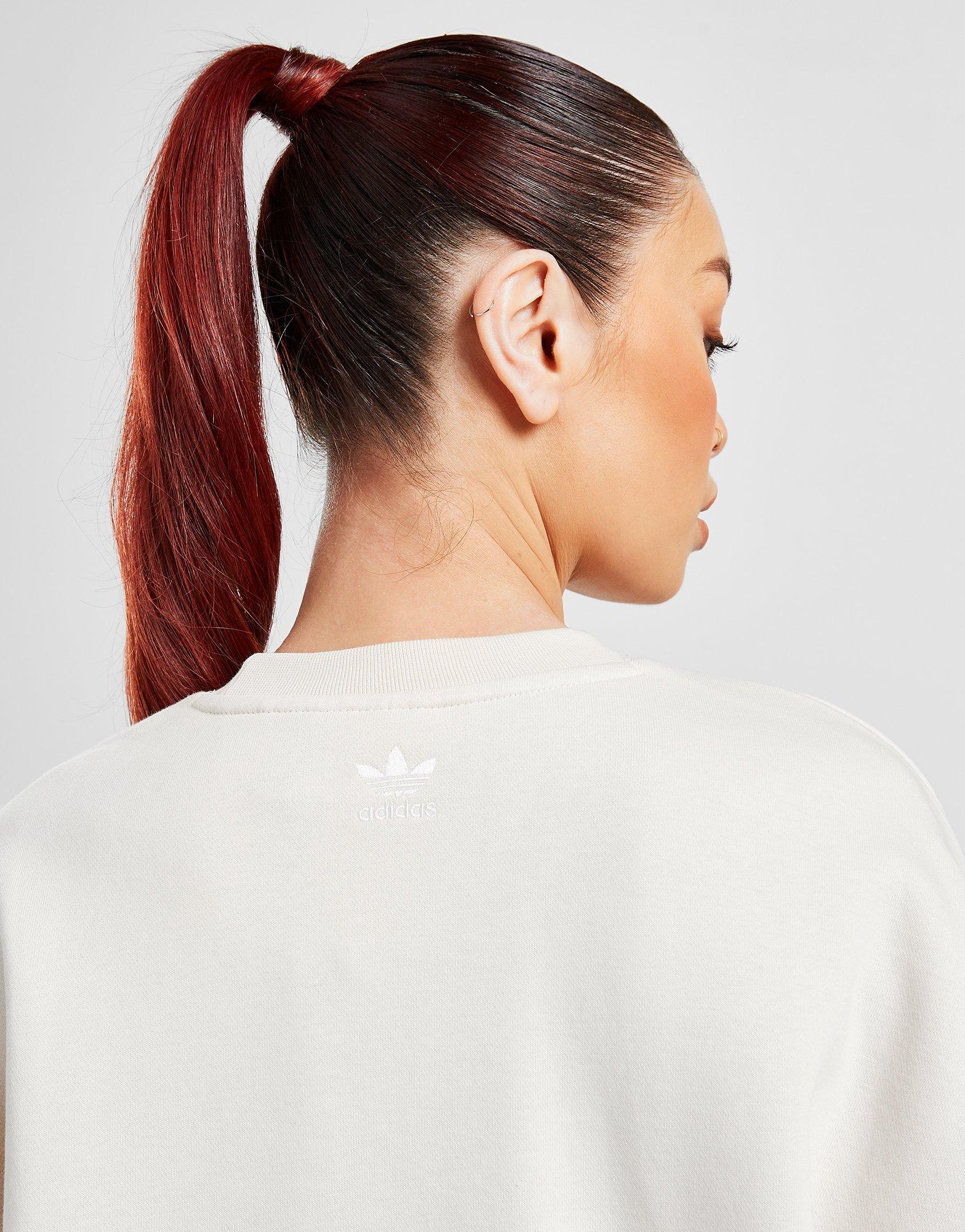 Moteriškas džemperis ADIDAS DŽEMPERIS EMB CREW W'WHT HY8731 Rusva