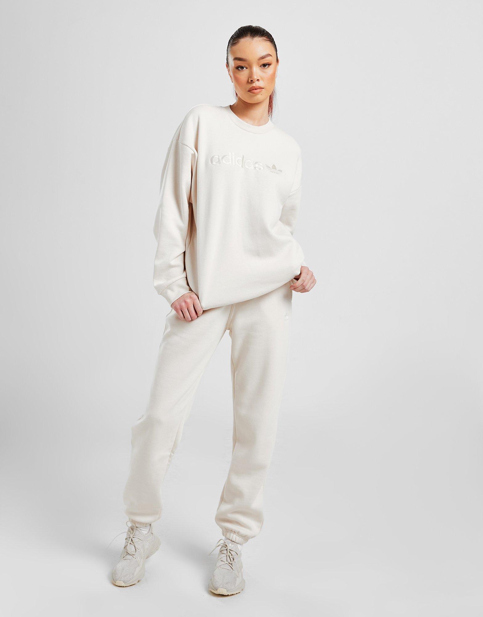 Moteriškas džemperis ADIDAS DŽEMPERIS EMB CREW W'WHT HY8731 Rusva