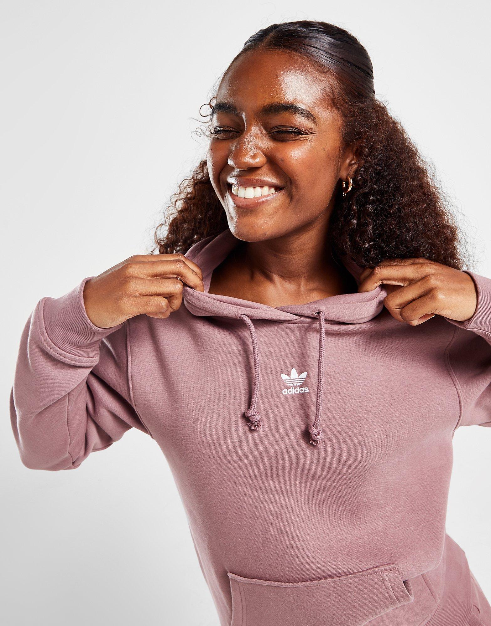 Bluză pentru femei ADIDAS BLUZĂ CU GLUGĂ HOODIE HJ7858 Roz