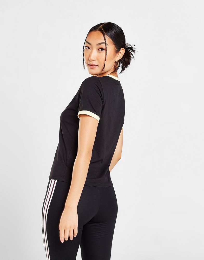 Női póló FILA PÓLÓ SLIM RINGER T BLK/WH