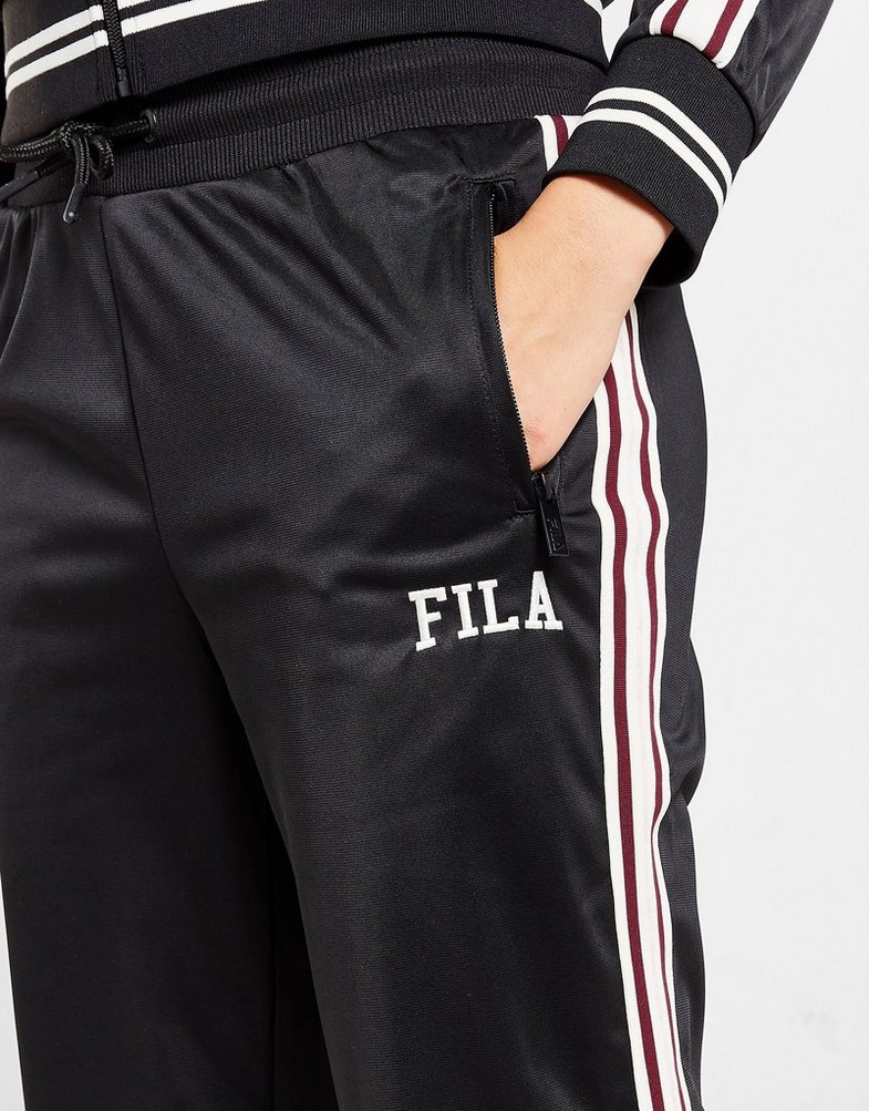 FILA SPODNIE STRIPE PLY PNT BK/PK LILOBLK Czarny