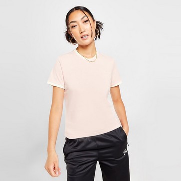 Tricou pentru femei FILA TRICOU SLIM RINGER T PNK/WH