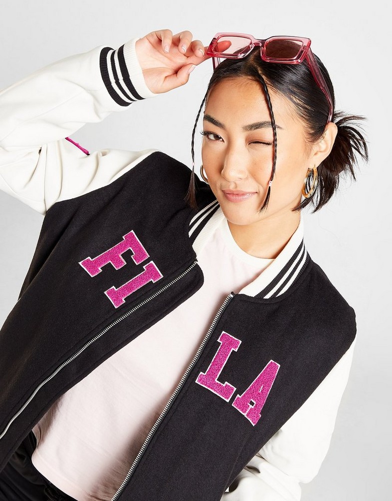 FILA BUNDA VRSTY BMBR JKT BK/PK GAIABLK Čierna