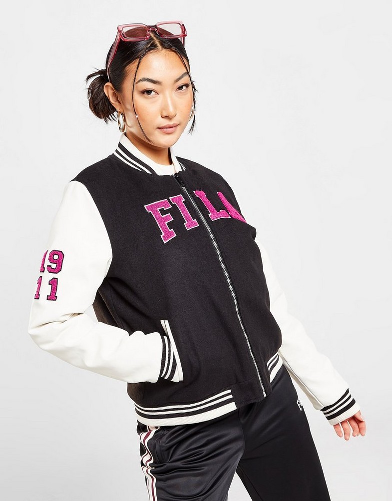 FILA BUNDA VRSTY BMBR JKT BK/PK GAIABLK Čierna