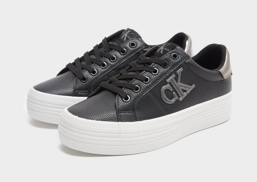 Trampki damskie CALVIN KLEIN VULCANISED FLATFORM WOMEN'S YW0YW007630GP Czarny