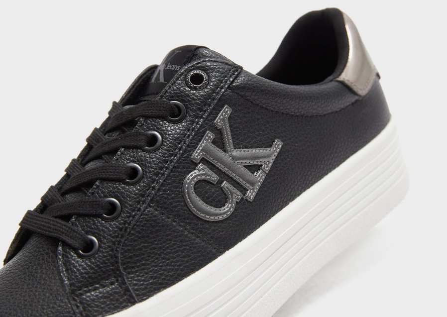 Trampki damskie CALVIN KLEIN VULCANISED FLATFORM WOMEN'S YW0YW007630GP Czarny