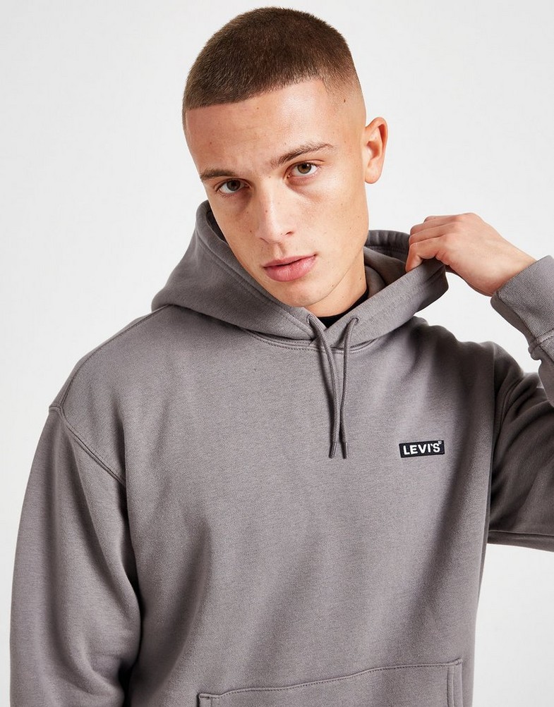 Bluza męska LEVI'S Z KAPTUREM BABYTAB OVERHEAD HOODIE A4233-0010 Szary