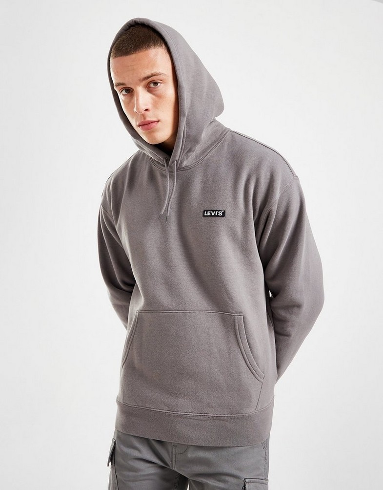 Bluza męska LEVI'S Z KAPTUREM BABYTAB OVERHEAD HOODIE A4233-0010 Szary