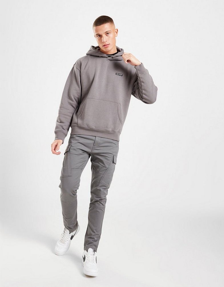 Bluza męska LEVI'S Z KAPTUREM BABYTAB OVERHEAD HOODIE A4233-0010 Szary