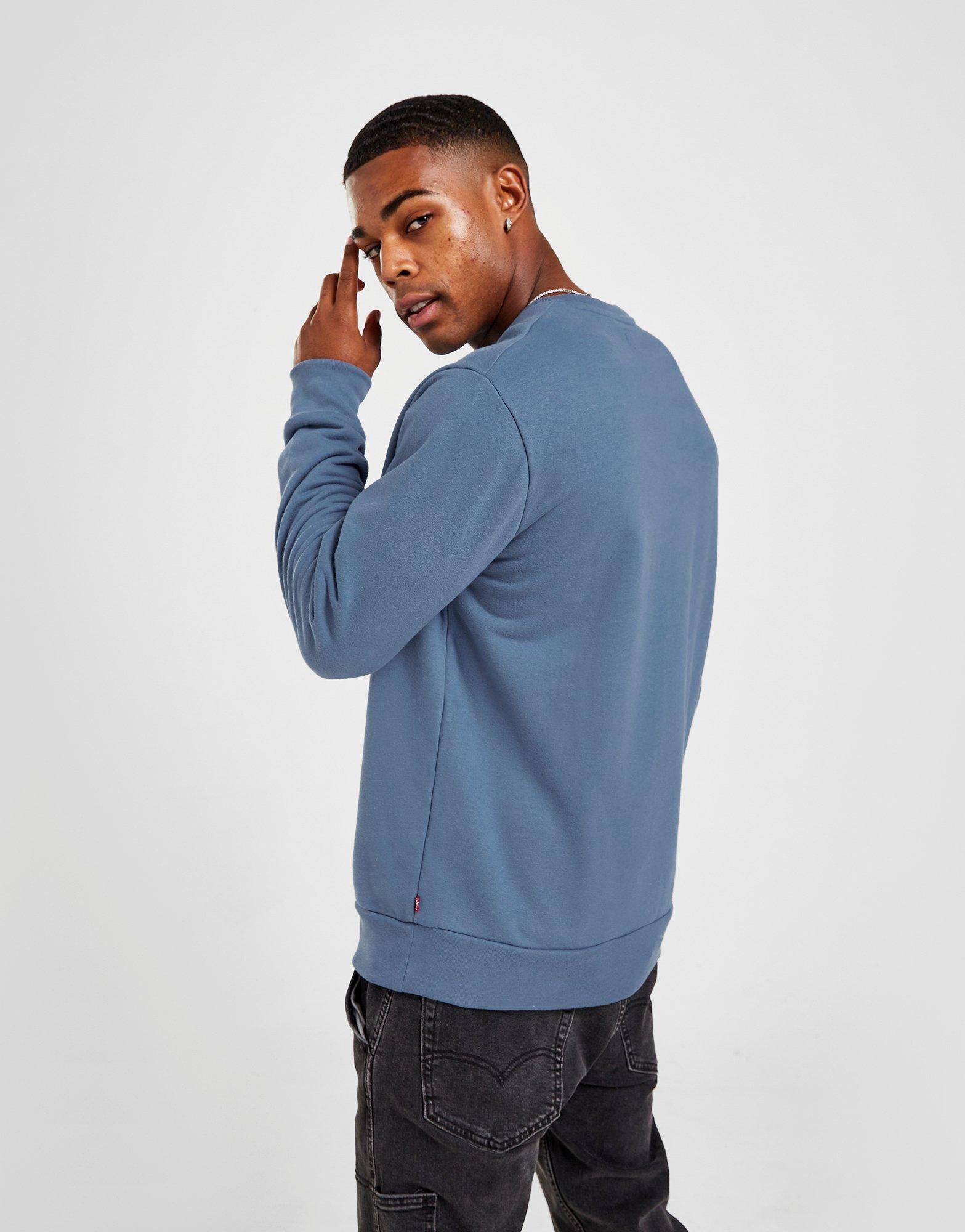 Bluza męska LEVI'S ZWYKŁA BATWING CREW SWEATSHIRT 38423-0015 Niebieski