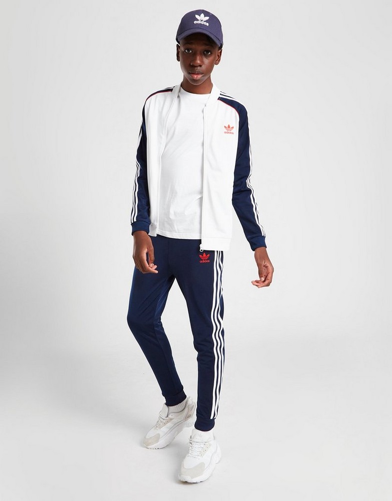 ADIDAS SPODNIE SST TRACK PANTS JUNIOR HZ4200 Granatowy