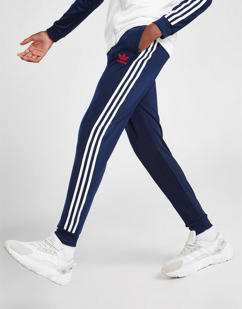 ADIDAS SPODNIE SST TRACK PANTS JUNIOR HZ4200 Granatowy