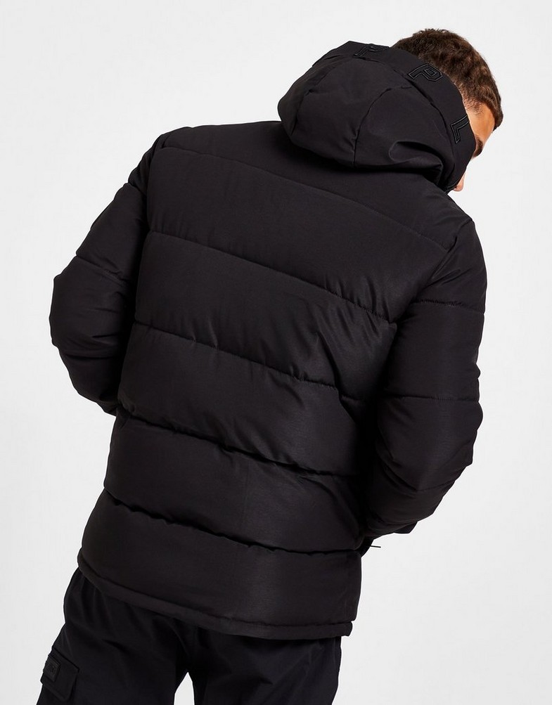 Kurtka męska SUPPLY & DEMAND KURTKA CRAFT PUFFER BLK SUPTM16108 Czarny