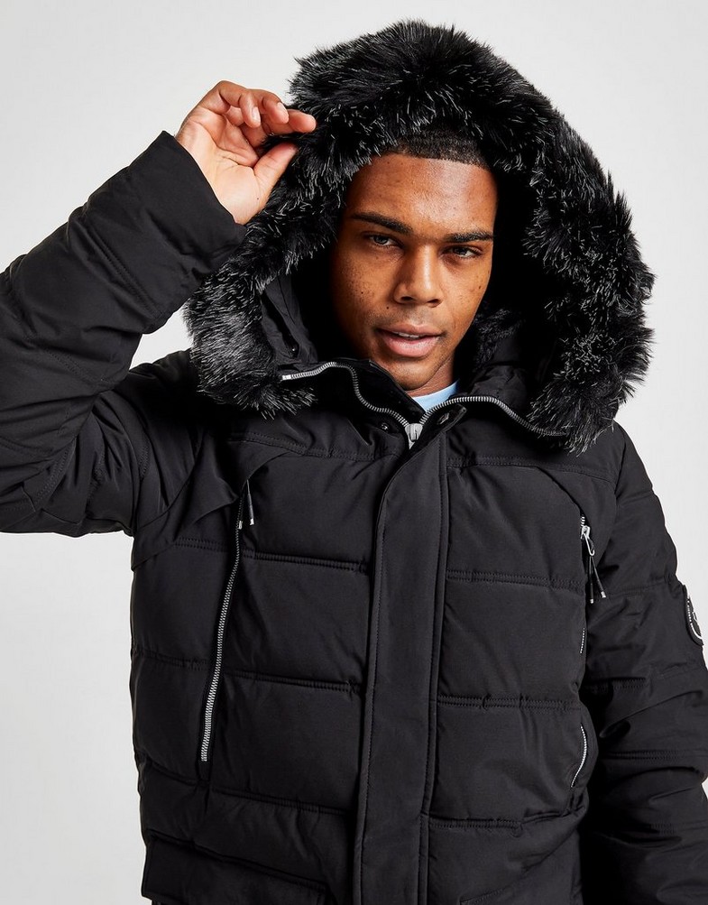 SUPPLY & DEMAND KURTKA ARTIC PARKA BLK SUPTM16107 kolor Czarny Męskie