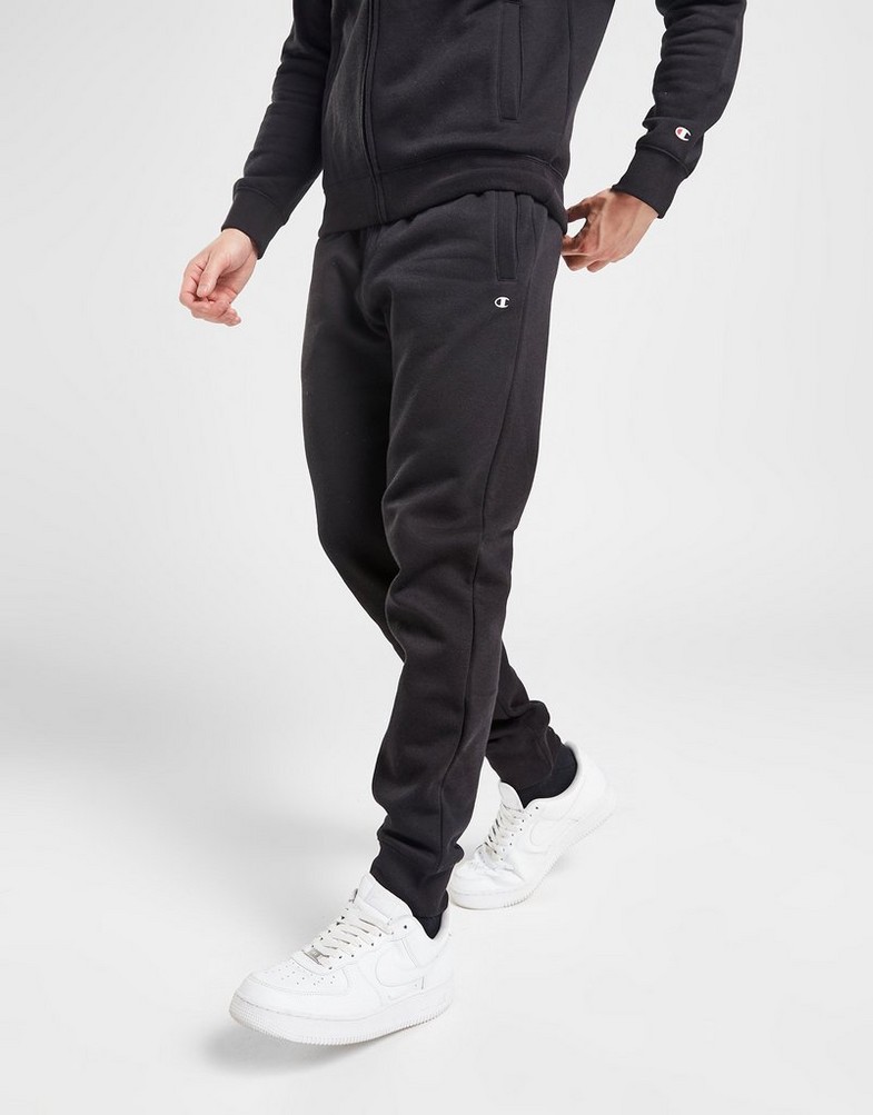 Komplet dresowy męski CHAMPION DRES COLOUR BLOCK FULL ZIP HOODIE TRACKSUIT 218113KK001 Czarny
