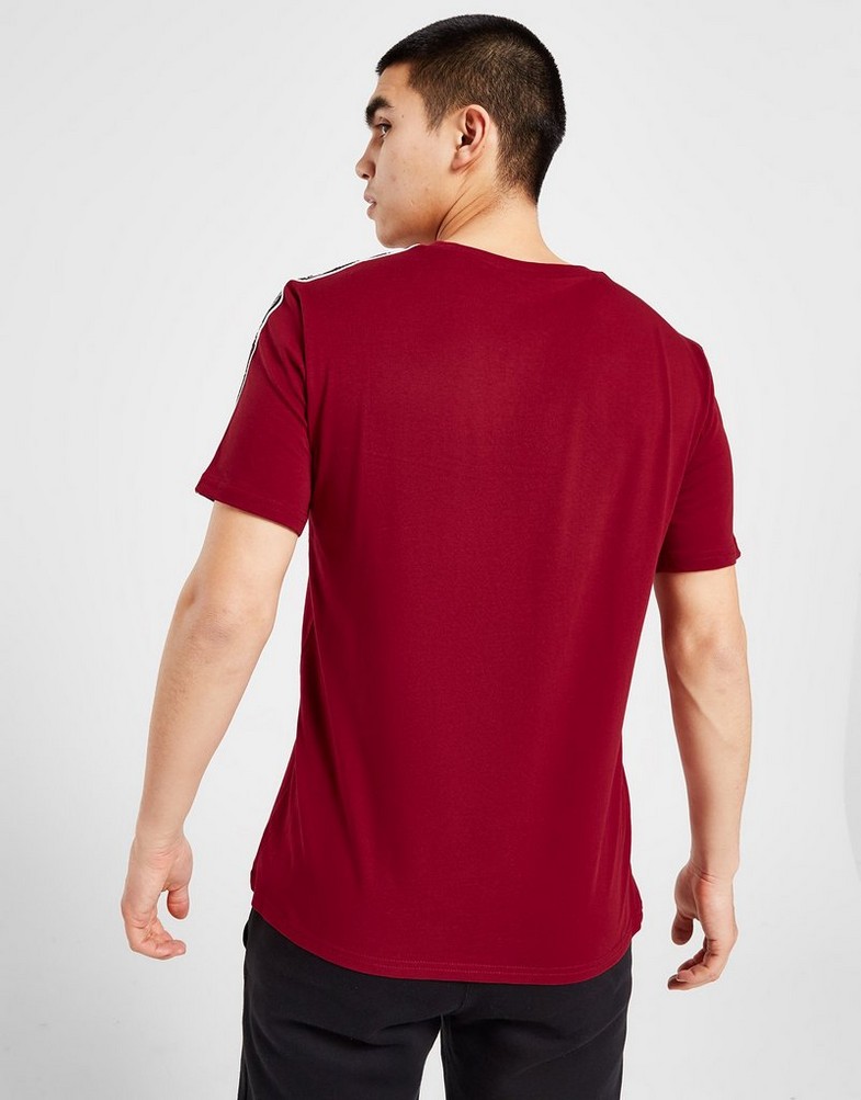 Koszulka, t-shirt męski CHAMPION KRÓTKI RĘKAW TAPE T-SHIRT 217834RS506 Czerwony