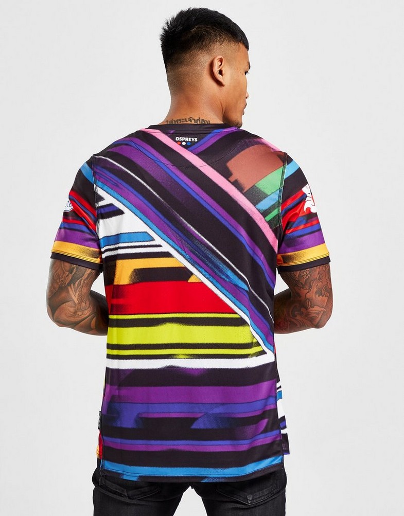 Koszulka, t-shirt męski UMBRO KRÓTKI RĘKAW OSPREYS 2022/23 THIRD SHIRT 96849UKIT Multicolor