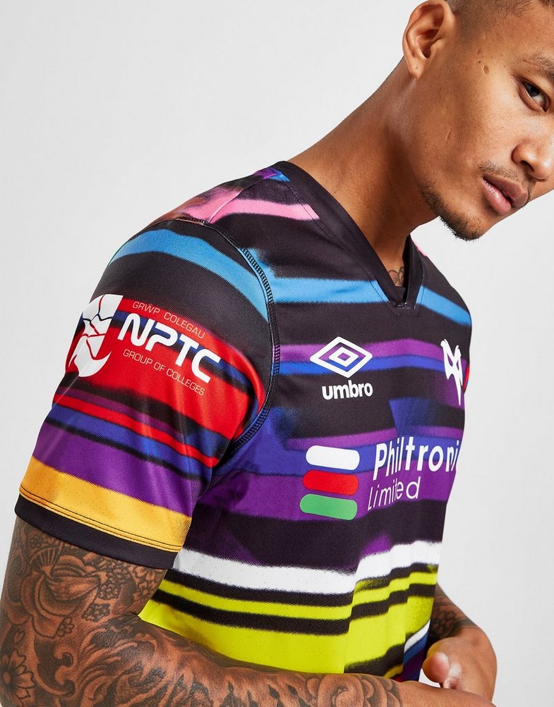 Koszulka, t-shirt męski UMBRO KRÓTKI RĘKAW OSPREYS 2022/23 THIRD SHIRT 96849UKIT Multicolor
