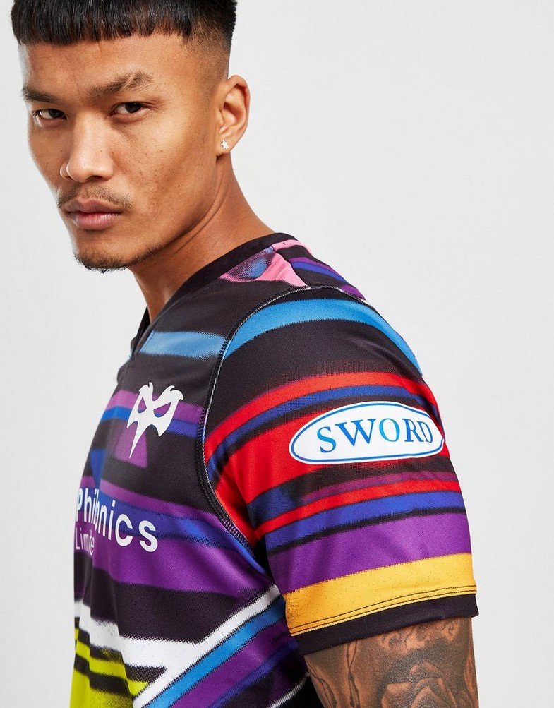 Koszulka, t-shirt męski UMBRO KRÓTKI RĘKAW OSPREYS 2022/23 THIRD SHIRT 96849UKIT Multicolor